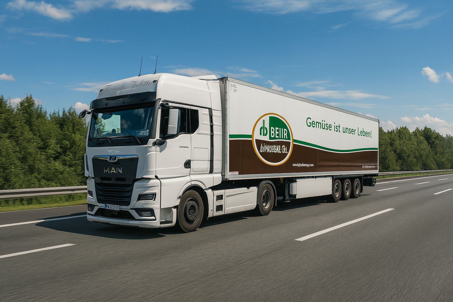 MAN Truck auf der Autobahna